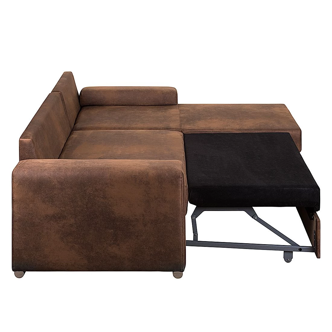 Ars manufacti Canapé d'angle Dulmen (convertible) - Marron foncé 7 Ars manufacti Canapé d'angle Dulmen (convertible) - Marron foncé – Image 7