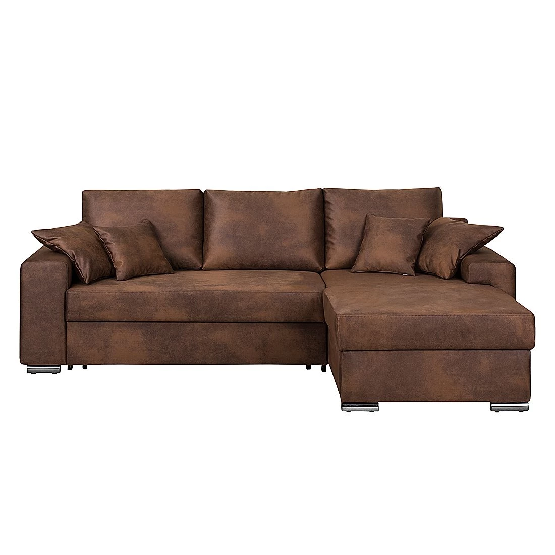 Ars manufacti Canapé d'angle Dulmen (convertible) - Marron foncé 9 Ars manufacti Canapé d'angle Dulmen (convertible) - Marron foncé – Image 9