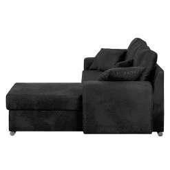 Ars manufacti Canapé d'angle Dulmen (convertible) - Noir 24 Ars manufacti Canapé d'angle Dulmen (convertible) - Noir -Canapés Soldes Magasin ecksofa dulmen mit schlaffunktion samtstoff longchair beidseitig montierbar schwarz 1231770