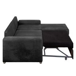 Ars manufacti Canapé d'angle Dulmen (convertible) - Noir 29 Ars manufacti Canapé d'angle Dulmen (convertible) - Noir -Canapés Soldes Magasin ecksofa dulmen mit schlaffunktion samtstoff longchair beidseitig montierbar schwarz 1231782