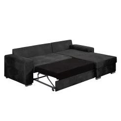 Ars manufacti Canapé d'angle Dulmen (convertible) - Noir 31 Ars manufacti Canapé d'angle Dulmen (convertible) - Noir -Canapés Soldes Magasin ecksofa dulmen mit schlaffunktion samtstoff longchair beidseitig montierbar schwarz 1231790