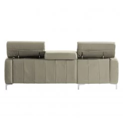 Cotta Canapé d'angle Eduardo I - Cappuccino - Méridienne courte à gauche (vue de face) - Coffre de lit - Fonction couchage -Canapés Soldes Magasin ecksofa eduardo i echtleder longchair ottomane davorstehend links mit schlaffunktion cappuccino 4906432