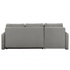 Fredriks Canapé d'angle convertible El Calvario - Tissu structuré - Méridienne à gauche (vue de face) - Platine -Canapés Soldes Magasin ecksofa el calvario mit schlaffunktion strukturstoff longchair davorstehend links platin 4618960