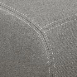 Fredriks Canapé d'angle convertible El Calvario - Tissu structuré - Méridienne à gauche (vue de face) - Platine -Canapés Soldes Magasin ecksofa el calvario mit schlaffunktion strukturstoff longchair davorstehend links platin 4618976