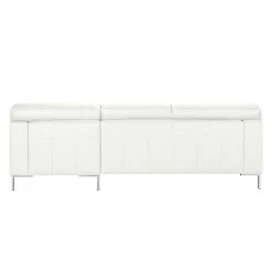 Ars manufacti Canapé d'angle Parlin - Blanc - Méridienne courte à droite (vue de face) - Sans appui-tête -Canapés Soldes Magasin ecksofa essos echtleder longchair davorstehend rechts ohne kopfstuetze weiss 1602330