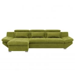 Fredriks Canapé d'angle Estoi - Méridienne courte à gauche (vue de face) - Accoudoir réglable -Canapés Soldes Magasin ecksofa estoi microfaser pistaziengruen ottomane davorstehend links ohne schlaffunktion 4919352