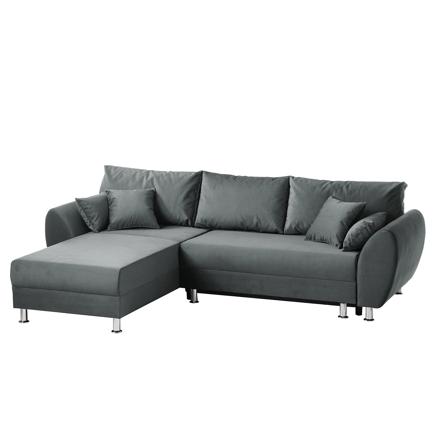 Roomscape Canapé d'angle Glenrock - Convertible - Microfibre - Méridienne montable des deux côtés - Gris 1 Roomscape Canapé d'angle Glenrock - Convertible - Microfibre - Méridienne montable des deux côtés - Gris