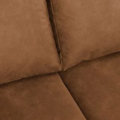 Ars Natura Canapé d'angle Greenwood - Aspect cuir vieilli - Cognac - Méridienne courte à gauche (vue de face) -Canapés Soldes Magasin ecksofa greenwood antiklederlook ottomane davorstehend links cognac 4500320