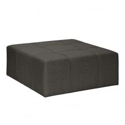 Fredriks Canapé d'angle Healy - Gris foncé - Méridienne courte à droite (vue de face) - Avec repose-pieds -Canapés Soldes Magasin ecksofa healy filz longchair ottomane davorstehend rechts mit hocker taupe 4772788