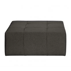 Fredriks Canapé d'angle Healy - Gris foncé - Méridienne courte à droite (vue de face) - Avec repose-pieds -Canapés Soldes Magasin ecksofa healy filz longchair ottomane davorstehend rechts mit hocker taupe 4772792