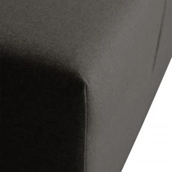 Fredriks Canapé d'angle Healy - Gris foncé - Méridienne courte à droite (vue de face) - Avec repose-pieds -Canapés Soldes Magasin ecksofa healy filz longchair ottomane davorstehend rechts mit hocker taupe 4772796