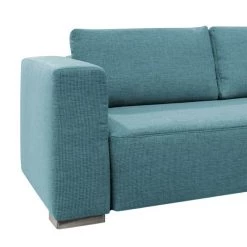 Tom Tailor Canapé d'angle Heaven Colors Style XL - Tissu TCU : 6 fresh blue - Méridienne courte à droite (vue de face) - Fonction couchage -Canapés Soldes Magasin ecksofa heaven colors style xl webstoff longchair ottomane davorstehend rechts mit schlaffunktion hellblau 2740494