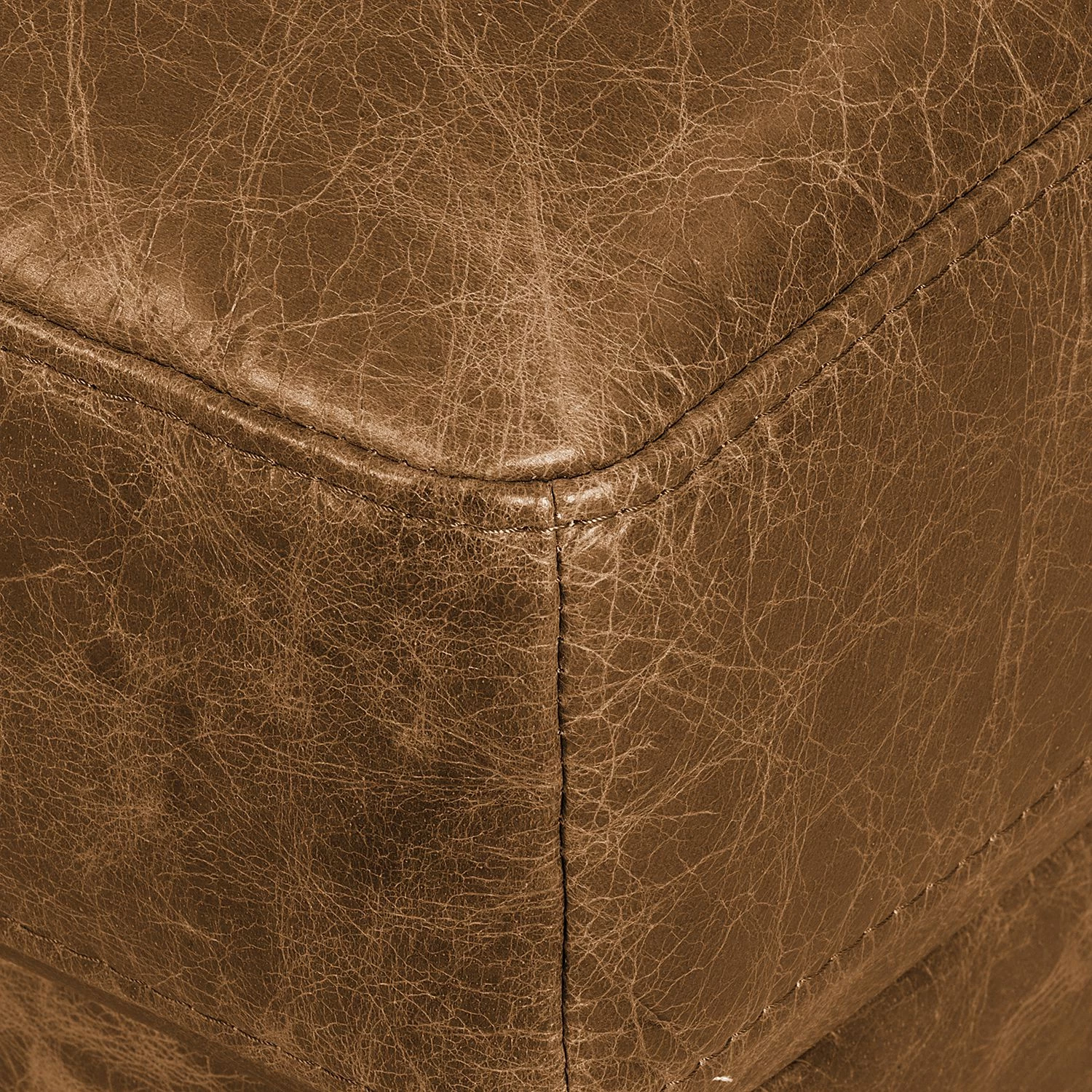 Ars manufacti Canapé d'angle Horley I Cuir véritable - Marron - Méridienne courte à gauche (vue de face) 20 Ars manufacti Canapé d'angle Horley I Cuir véritable - Marron - Méridienne courte à gauche (vue de face) – Image 20