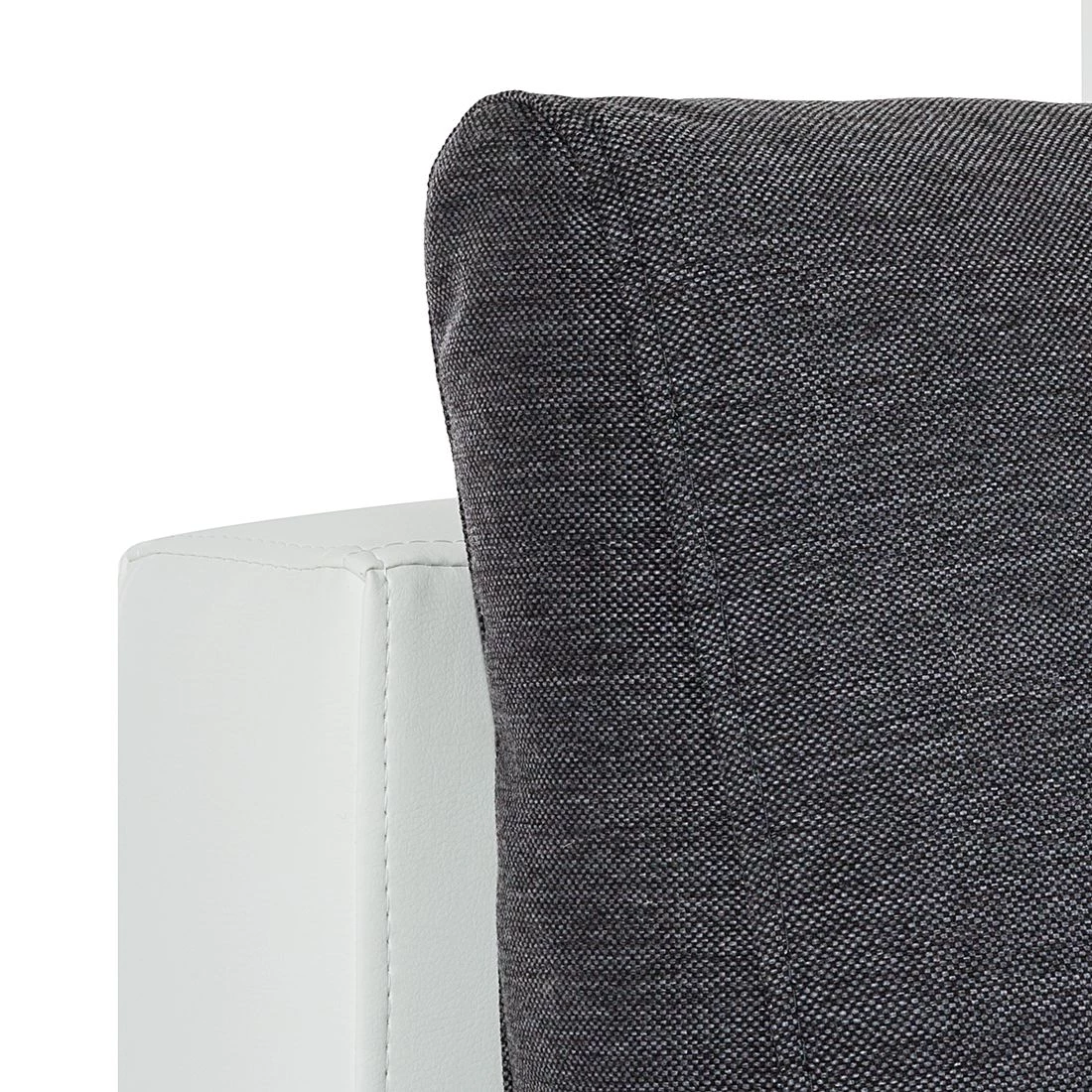 Mooved Canapé d'angle Huelva (convertible) - Blanc / Gris - Méridienne courte à droite (vue de face) 8 Mooved Canapé d'angle Huelva (convertible) - Blanc / Gris - Méridienne courte à droite (vue de face) – Image 8