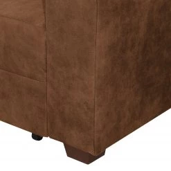 Loftscape Canapé d'angle Inywa - Convertible / montable des deux côtés - Aspect cuir antique - Microfibre Priya: Cognac - Avec fonction couchage -Canapés Soldes Magasin ecksofa inywa mit schlaffunktion beidseitig montierbar antiklederlook cognac 4789920