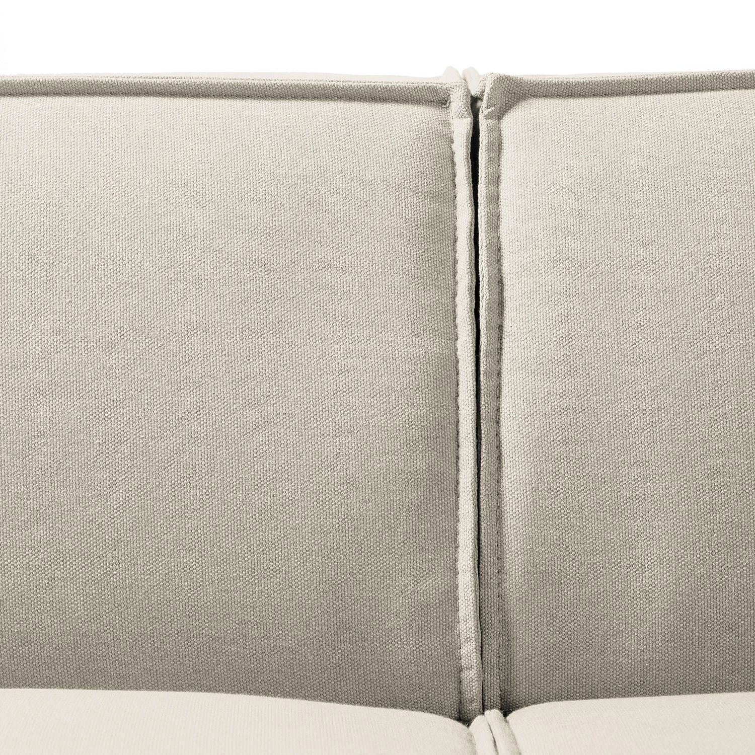 Canapé d'angle Kinx I - Tissu Osta: Blanc vieilli - Méridienne courte à gauche (vue de face) - Sans fonction 9 Canapé d'angle Kinx I - Tissu Osta: Blanc vieilli - Méridienne courte à gauche (vue de face) - Sans fonction – Image 9