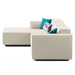 Canapé d'angle Kinx I - Tissu Osta: Blanc vieilli - Méridienne courte à gauche (vue de face) - Sans fonction 19 Canapé d'angle Kinx I - Tissu Osta: Blanc vieilli - Méridienne courte à gauche (vue de face) - Sans fonction -Canapés Soldes Magasin ecksofa kinx i webstoff longchair davorstehend links stoff osta altweiss 4327008