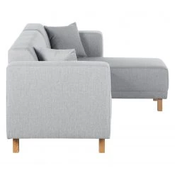 Canapé d'angle KiYDOO relax - Argenté - Méridienne courte à droite (vue de face) 22 Canapé d'angle KiYDOO relax - Argenté - Méridienne courte à droite (vue de face) -Canapés Soldes Magasin ecksofa kiydoo upholstery webstoff longchair davorstehend rechts silber 3553005