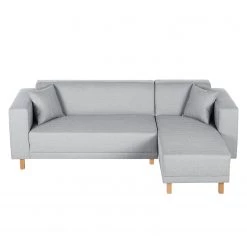 Canapé d'angle KiYDOO relax - Argenté - Méridienne courte à droite (vue de face) 18 Canapé d'angle KiYDOO relax - Argenté - Méridienne courte à droite (vue de face) -Canapés Soldes Magasin ecksofa kiydoo upholstery webstoff longchair davorstehend rechts silber 3553033