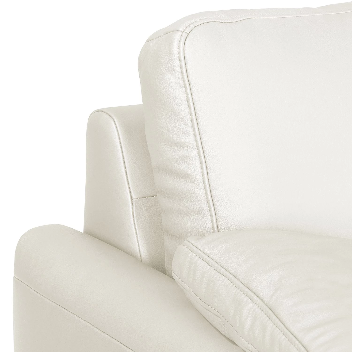 Fredriks Canapé d'angle Laureto II - Blanc - Méridienne courte à droite (vue de face) 14 Fredriks Canapé d'angle Laureto II - Blanc - Méridienne courte à droite (vue de face) – Image 14