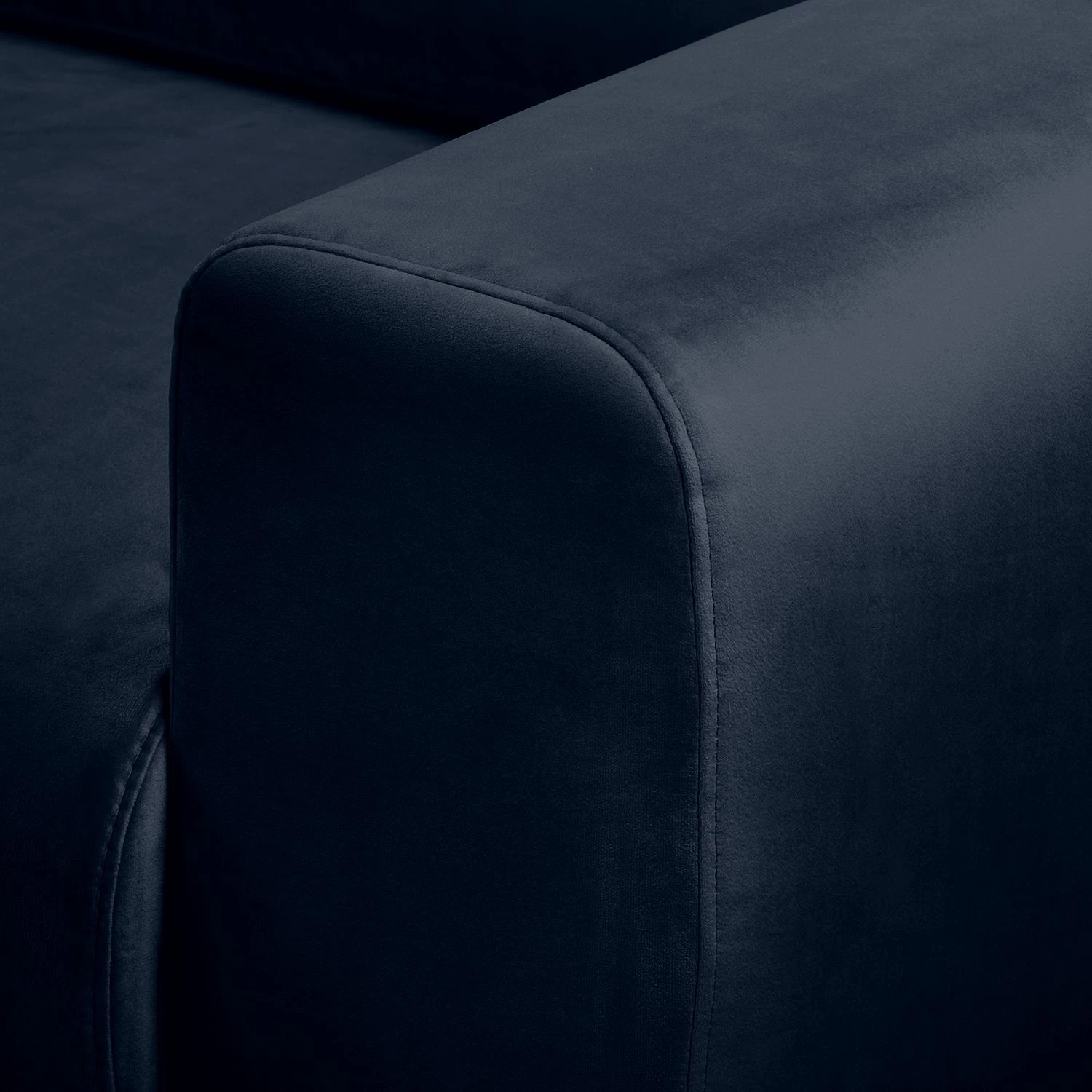 Mørteens Canapé d'angle Lauris - Bleu foncé - Méridienne courte à gauche (vue de face) 7 Mørteens Canapé d'angle Lauris - Bleu foncé - Méridienne courte à gauche (vue de face) – Image 7