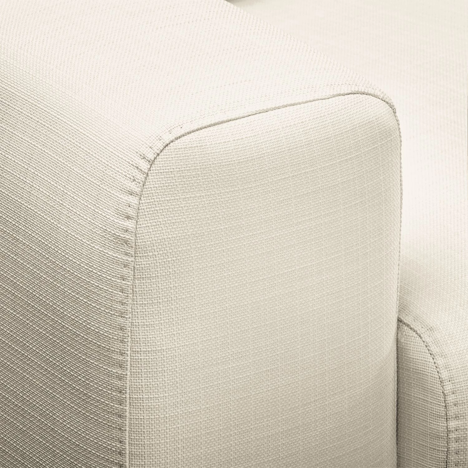 Mørteens Canapé d'angle Lauris - Crème - Méridienne courte à droite (vue de face) 7 Mørteens Canapé d'angle Lauris - Crème - Méridienne courte à droite (vue de face) – Image 7