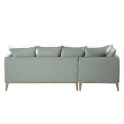 Eva Padberg Collection Canapé d'angle Lavina - Tissu Moretey : Menthe - Méridienne longue à gauche (vue de face) 19 Eva Padberg Collection Canapé d'angle Lavina - Tissu Moretey : Menthe - Méridienne longue à gauche (vue de face) -Canapés Soldes Magasin ecksofa lavina webstoff ottomane davorstehend links mintgrau 4721188