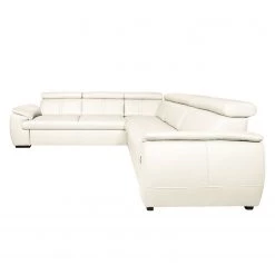Loftscape Canapé d'angle Olival II - Blanc vieilli -Canapés Soldes Magasin ecksofa lavos echtleder altweiss 4195620