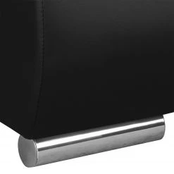 Fredriks Canapé d'angle Laza - convertible - Imitation cuir / Tissu - Noir - Méridienne courte à gauche (vue de face) -Canapés Soldes Magasin ecksofa laza mit schlaffunktion kunstleder webstoff longchair davorstehend links schwarz 4972736