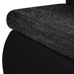 Fredriks Canapé d'angle Laza - convertible - Imitation cuir / Tissu - Noir - Méridienne courte à gauche (vue de face) -Canapés Soldes Magasin ecksofa laza mit schlaffunktion kunstleder webstoff longchair davorstehend links schwarz 4972792