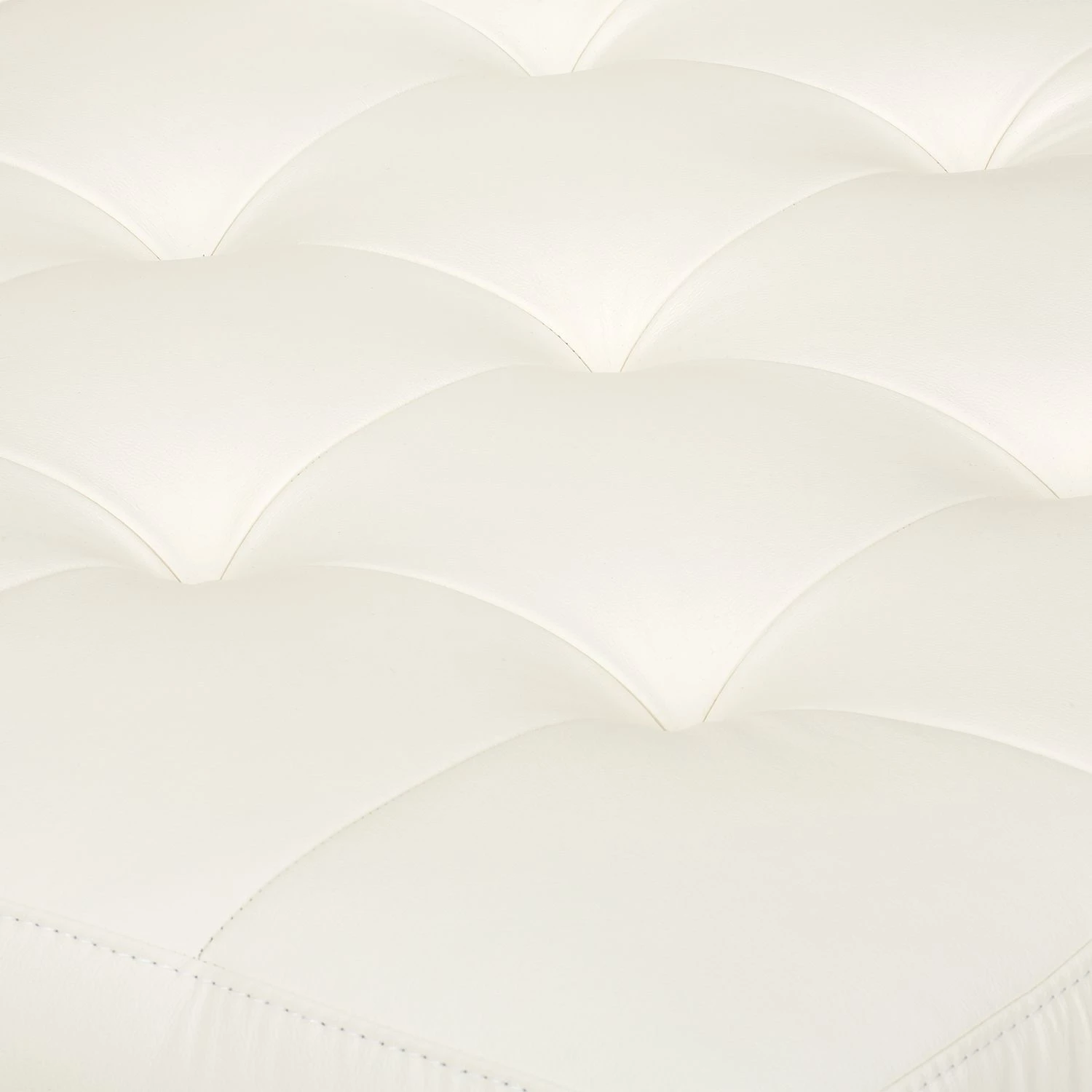 Fredriks Canapé d'angle Lyneal Cuir véritable - Blanc - Méridienne longue à droite (vue de face) 9 Fredriks Canapé d'angle Lyneal Cuir véritable - Blanc - Méridienne longue à droite (vue de face) – Image 9