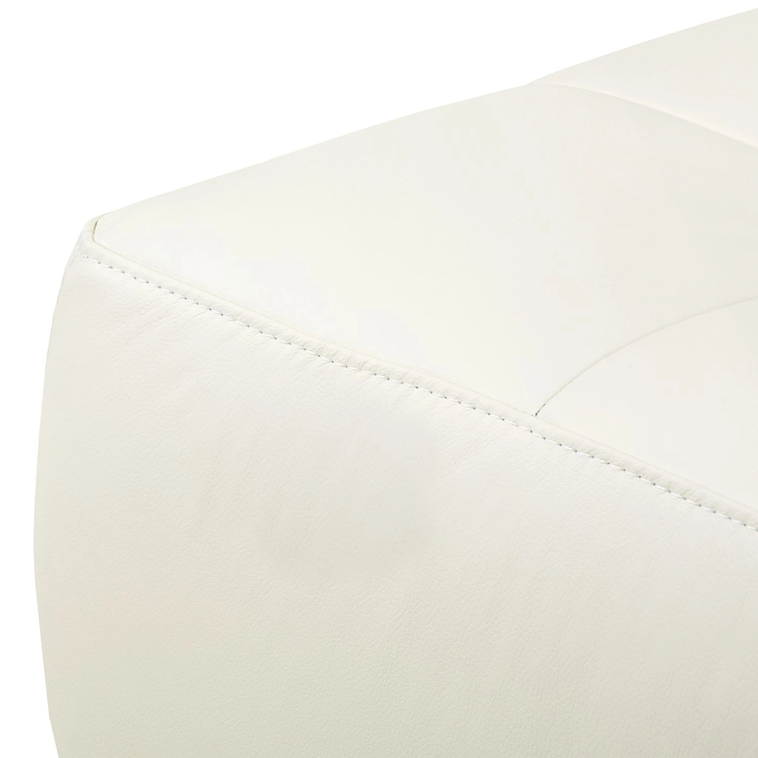 Fredriks Canapé d'angle Lyneal Cuir véritable - Blanc - Méridienne longue à droite (vue de face) 11 Fredriks Canapé d'angle Lyneal Cuir véritable - Blanc - Méridienne longue à droite (vue de face) – Image 11