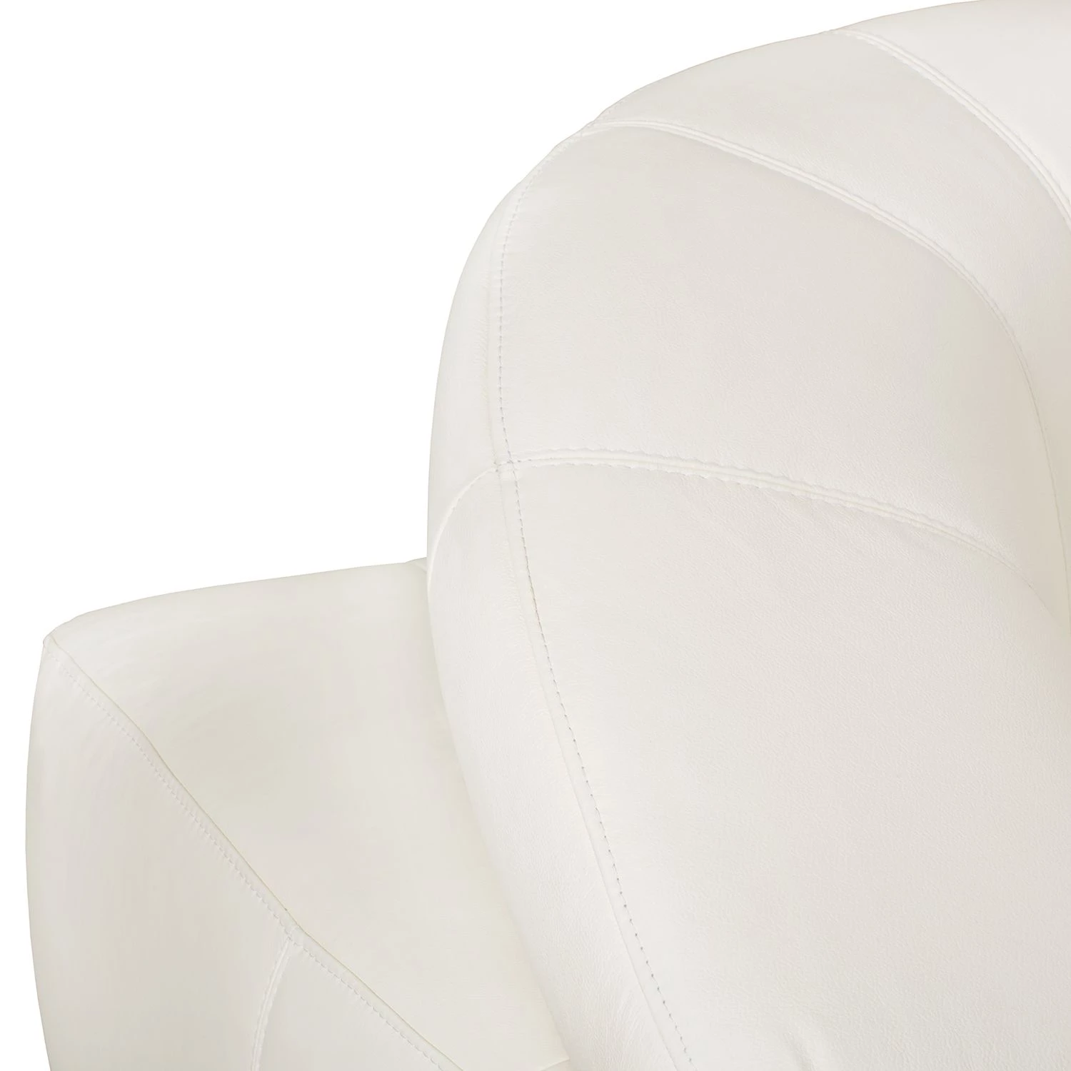 Fredriks Canapé d'angle Lyneal Cuir véritable - Blanc - Méridienne longue à droite (vue de face) 14 Fredriks Canapé d'angle Lyneal Cuir véritable - Blanc - Méridienne longue à droite (vue de face) – Image 14