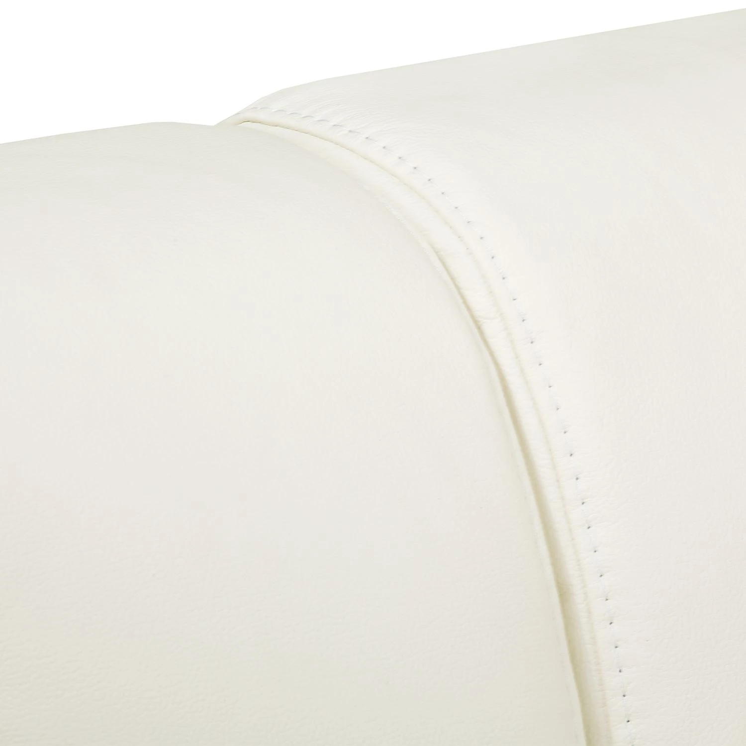 Fredriks Canapé d'angle Lyneal Cuir véritable - Blanc - Méridienne longue à droite (vue de face) 16 Fredriks Canapé d'angle Lyneal Cuir véritable - Blanc - Méridienne longue à droite (vue de face) – Image 16