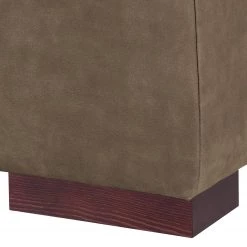 Ars Natura Canapé d'angle Maine - Cappuccino - Méridienne courte à gauche (vue de face) -Canapés Soldes Magasin ecksofa maine echtleder longchair davorstehend links cappuccino 4479672