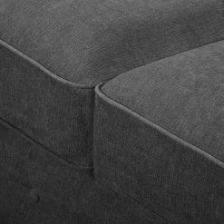 Velvet Studio Canapé d'angle Marau - Gris foncé - Méridienne courte à droite (vue de face) -Canapés Soldes Magasin ecksofa marau microfaser longchair davorstehend links dunkelgrau 4891504