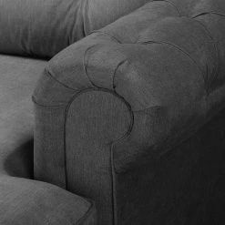 Velvet Studio Canapé d'angle Marau - Gris foncé - Méridienne courte à droite (vue de face) -Canapés Soldes Magasin ecksofa marau microfaser longchair davorstehend rechts dunkelgrau 4891728