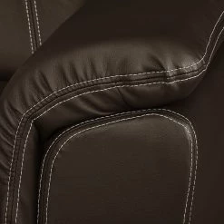 Modoform Canapé d'angle Marquette (convertible) - Angle à droite (vu de face) -Canapés Soldes Magasin ecksofa marquette mit schlaffunktion kunstleder dunkelbraun 2 sitzer davorstehend links 4085256