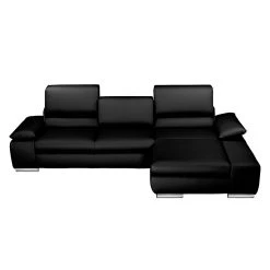 Fredriks Canapé d'angle Masca - Fonction couchage -Canapés Soldes Magasin ecksofa masca kunstleder schwarz longchair davorstehend rechts 471001