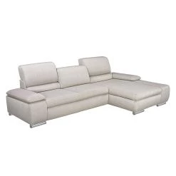 Fredriks Canapé d'angle Masca II - Beige - Méridienne courte à droite (vue de face) - Fonction couchage