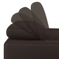 Fredriks Canapé d'angle Menfi II - Marron foncé - Méridienne courte à gauche (vue de face) -Canapés Soldes Magasin ecksofa menfi ii echtleder longchair davorstehend links dunkelbraun 3613181