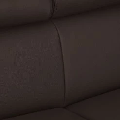 Fredriks Canapé d'angle Menfi II - Marron foncé - Méridienne courte à gauche (vue de face) -Canapés Soldes Magasin ecksofa menfi ii echtleder longchair davorstehend rechts dunkelbraun 3613125