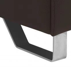 Fredriks Canapé d'angle Menfi II - Marron foncé - Méridienne courte à gauche (vue de face) -Canapés Soldes Magasin ecksofa menfi ii echtleder longchair davorstehend rechts dunkelbraun 3613145