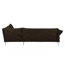 Loftscape Canapé d'angle Milan - Expresso - Méridienne longue à droite (vue de face) -Canapés Soldes Magasin ecksofa milan kunstleder ottomane davorstehend rechts espresso 3727005