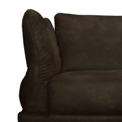 Loftscape Canapé d'angle Milan - Expresso - Méridienne longue à droite (vue de face) -Canapés Soldes Magasin ecksofa milan kunstleder ottomane davorstehend rechts espresso 3727013