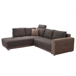 Fredriks Canapé d'angle Chuck (convertible) - Marron -Canapés Soldes Magasin ecksofa nango ii mit schlaffunktion microfaser strukturstoff ottomane beidseitig montierbar braun 2014290