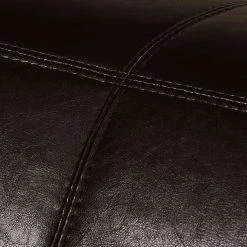 Maison Belfort Canapé d'angle Nespolo Cuir véritable - Méridienne longue à gauche (vue de face) -Canapés Soldes Magasin ecksofa nespolo echtleder dunkelbraun ottomane davorstehend links 4576788