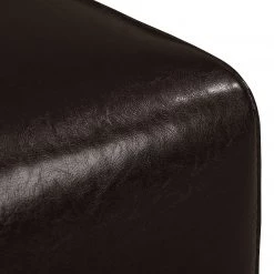 Maison Belfort Canapé d'angle Nespolo Cuir véritable - Méridienne longue à gauche (vue de face) -Canapés Soldes Magasin ecksofa nespolo echtleder dunkelbraun ottomane davorstehend links 4576800