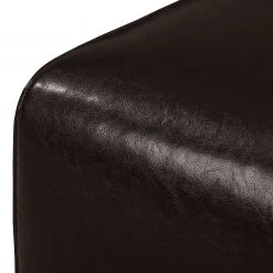 Maison Belfort Canapé Nespolo (2 places) - Cuir synthétique marron foncé -Canapés Soldes Magasin ecksofa nespolo kunstleder dunkelbraun ottomane davorstehend rechts 4576564 1