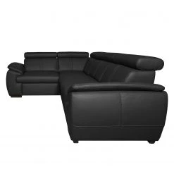 Loftscape Canapé d'angle Olival I - Noir - Angle à droite (vu de face) -Canapés Soldes Magasin ecksofa olival echtleder 2 5 sitzer davorstehend rechts schwarz 4195392